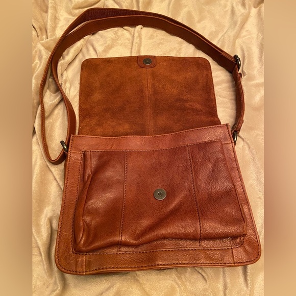 Spikes&Sparrow Unisex Messanger Stlye Flap Bag Crossbody Bag Brown Leather - Picture 10 of 10